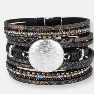 Saachi Optical Leather Bracelet